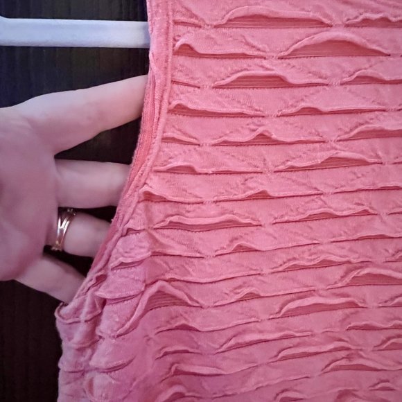 AB Studio Orange Ruffle Tank Top - Picture 3 of 6